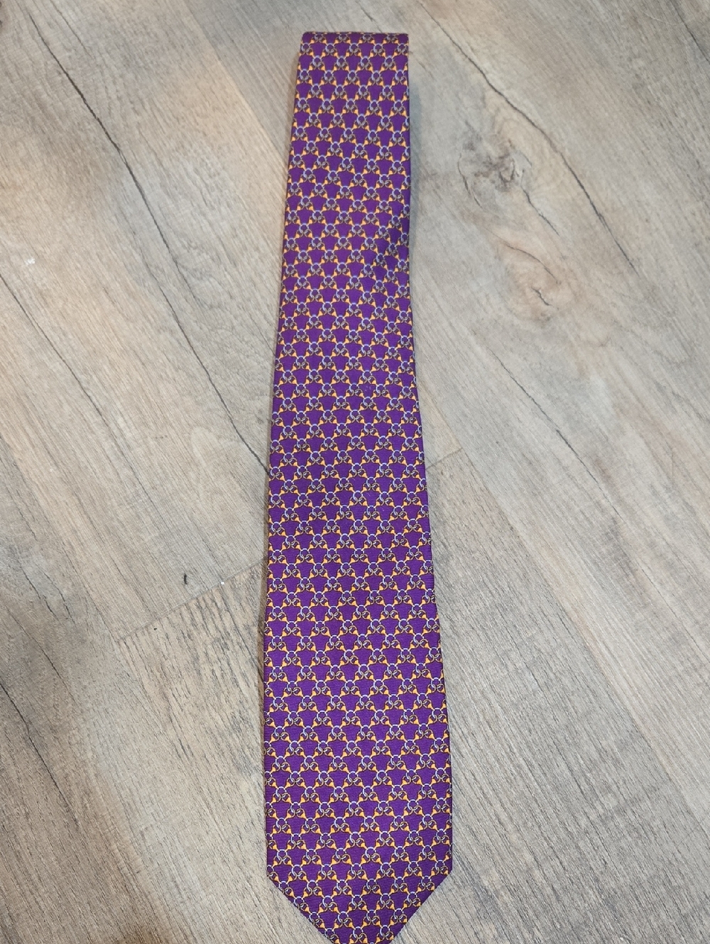 NEW! Brooks Brothers Purple And Gold Tie!
